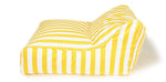 Load image into Gallery viewer, Hang Out Yellow + White Stripe Outdoor Beanbag