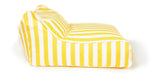 Load image into Gallery viewer, Hang Out Yellow + White Stripe Outdoor Beanbag