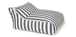 Load image into Gallery viewer, Hang Out Charcoal + White Stripe Outdoor Beanbag