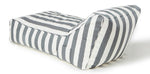 Load image into Gallery viewer, Laid Back Grey + White Outdoor Beanbag