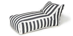 Load image into Gallery viewer, Laid Back Charcoal + White Outdoor Beanbag