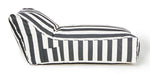 Load image into Gallery viewer, Laid Back Charcoal + White Outdoor Beanbag