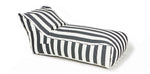Load image into Gallery viewer, Laid Back Charcoal + White Outdoor Beanbag