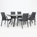 Load image into Gallery viewer, Athena Queensville 7pc Dining Setting - Gunmetal