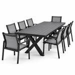 Load image into Gallery viewer, Ravenne Alexi 9pc Dining Setting - Black