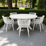 Load image into Gallery viewer, Drift Canela Round 6pc Dining Setting