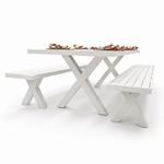 Load image into Gallery viewer, Ravenne 3pc Dining Setting - White