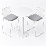 Load image into Gallery viewer, Kenty Cila 3pc Bar Setting - White