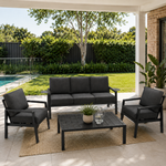 Load image into Gallery viewer, Arlo 4pc Lounge Setting - Grey