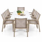 Load image into Gallery viewer, Ravenne Alexi 9pc Dining Setting - White Taupe