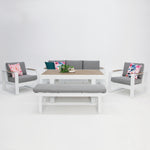 Load image into Gallery viewer, Frampton 5pc Lounge Setting - White