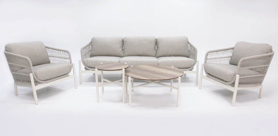 Tallulah 5pc Lounge Setting - Cream