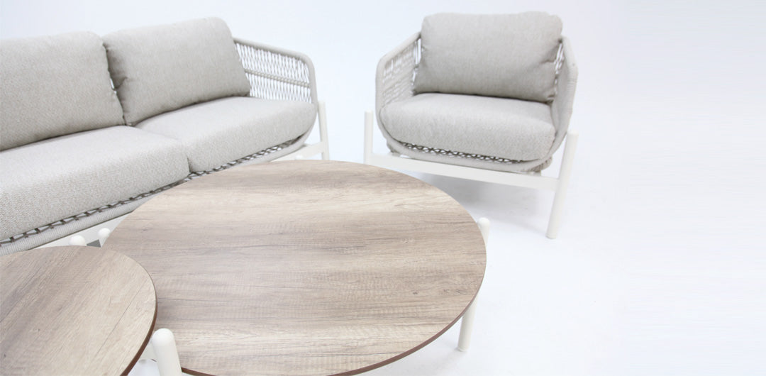 Tallulah 5pc Lounge Setting - Cream