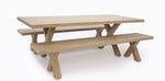 Load image into Gallery viewer, Ravenne 3pc Table and Bench Dining Setting - Timber Look