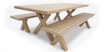 Load image into Gallery viewer, Ravenne 3pc Table and Bench Dining Setting - Timber Look