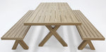 Load image into Gallery viewer, Ravenne 3pc Table and Bench Dining Setting - Timber Look