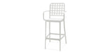 Load image into Gallery viewer, Frankie Resin Barstool with Arms - White