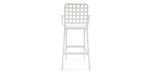 Load image into Gallery viewer, Frankie Resin Barstool with Arms - White