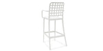 Load image into Gallery viewer, Frankie Resin Barstool with Arms - White