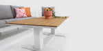 Load image into Gallery viewer, Hayman 311 Lounge Setting with Holste Adjustable Teak Table - White