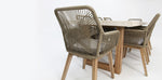 Load image into Gallery viewer, Veltis Albenga 9pc Travertine Dining Setting