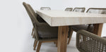 Load image into Gallery viewer, Veltis Albenga 9pc Travertine Dining Setting