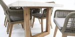 Load image into Gallery viewer, Veltis Albenga 9pc Travertine Dining Setting