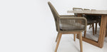 Load image into Gallery viewer, Veltis Albenga 9pc Travertine Dining Setting