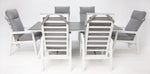 Load image into Gallery viewer, Athena 7pc Recline Dining Setting - White