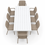 Load image into Gallery viewer, Ravenne Mariss 9pc Dining Setting - White Taupe