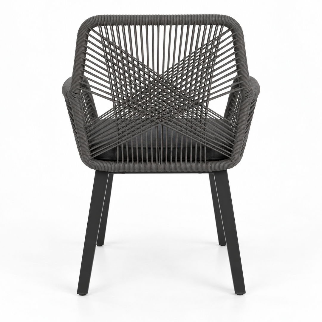 Albenga Steel Dining Chair - Black