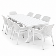Ravenne Calhoun 9pc Dining Setting - White