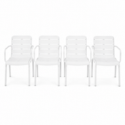 Mariss Dining Chair Set of 4 - White