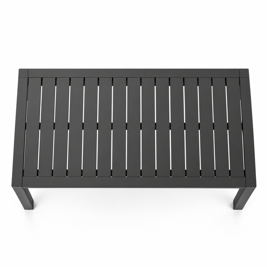 Matzo Dining Table 160x90cm - Gunmetal