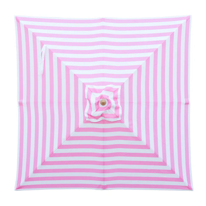 Billy Fresh 2m Bamboo Flamingo Umbrella - Pink