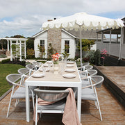 Octavia 11pc Extendable Dining Setting - White