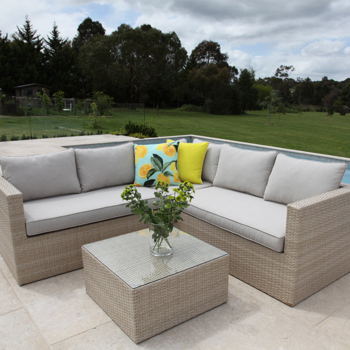 Remi Corner Sofa Set - White