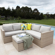 Remi Corner Sofa Set - White