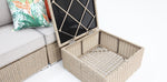 Load image into Gallery viewer, Amani 4pc Storage Lounge - Driftwood Stone
