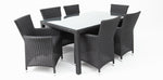 Load image into Gallery viewer, Amani 7pc Dining Setting - Black Charcoal
