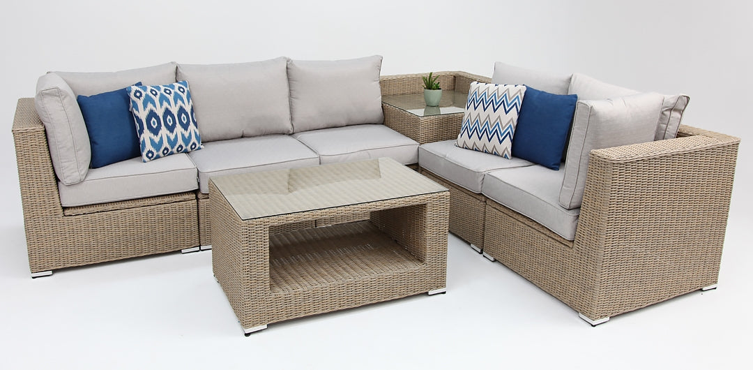 Amani 7pc Storage Lounge Coffee + Cnr Table - DW
