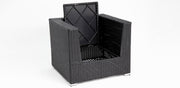 Amani Storage Armchair - Black Charcoal