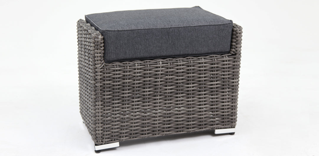 Amani Footstool - Grey Storm