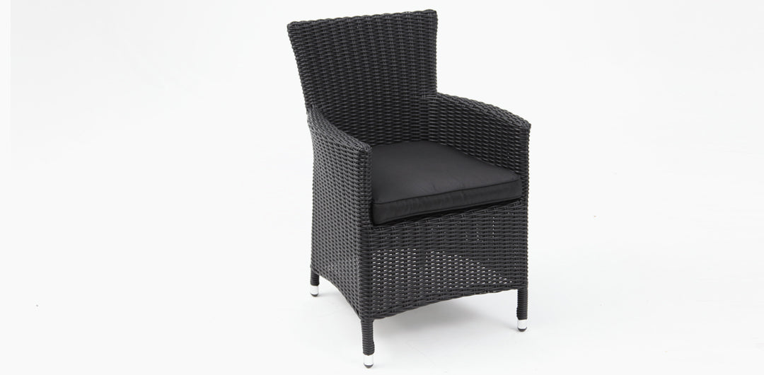 Amani 7pc Dining Setting - Black Charcoal
