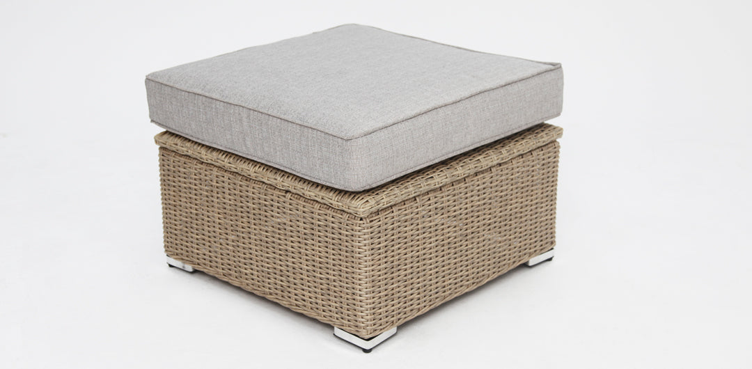 Amani Storage Ottoman - Driftwood Stone