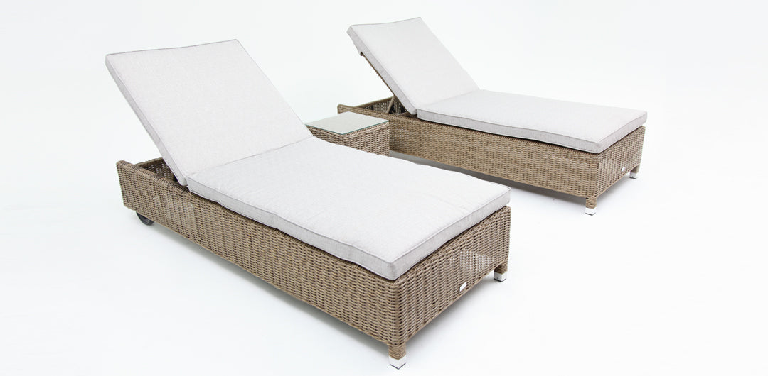 Amani 3pc Sunlounge Setting - Driftwood Stone