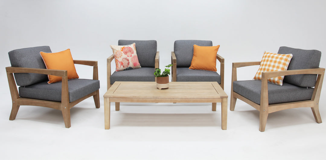 Ariana 5pc Armchair Lounge Setting