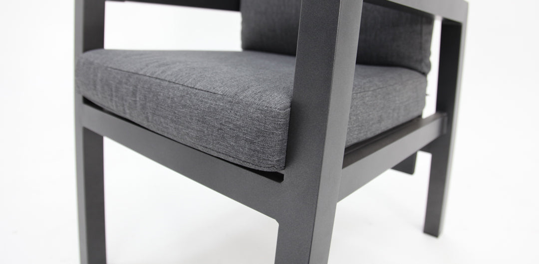 Athena 7pc Recline Dining Setting - Black