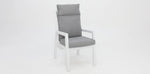Load image into Gallery viewer, Athena Chair Matt white XN18121 light grey cushion
