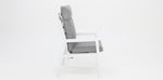 Load image into Gallery viewer, Athena Chair Matt white XN18121 light grey cushion
